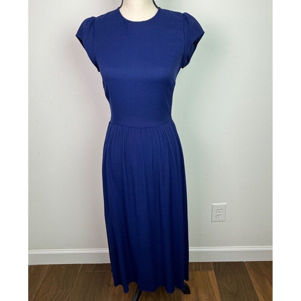 Reformation Navy Blue Midi Dress